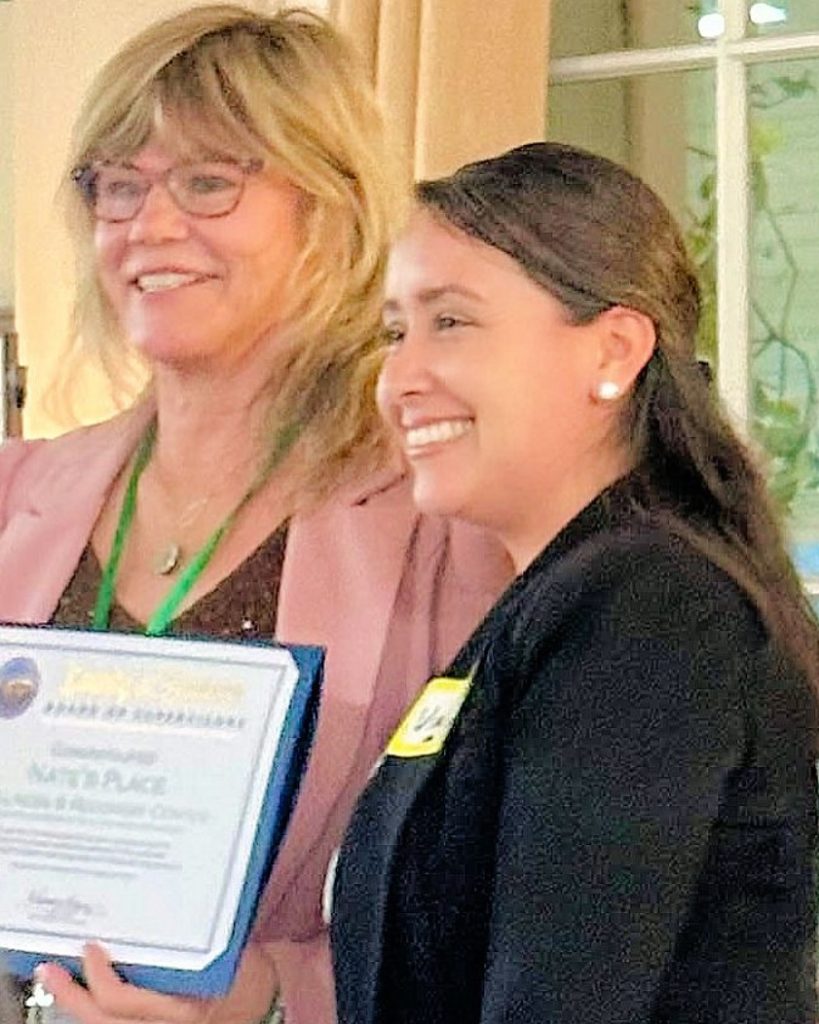 Award From Bd Of Superv, Vianey Lopez And Co Founder, Heidi Allison
